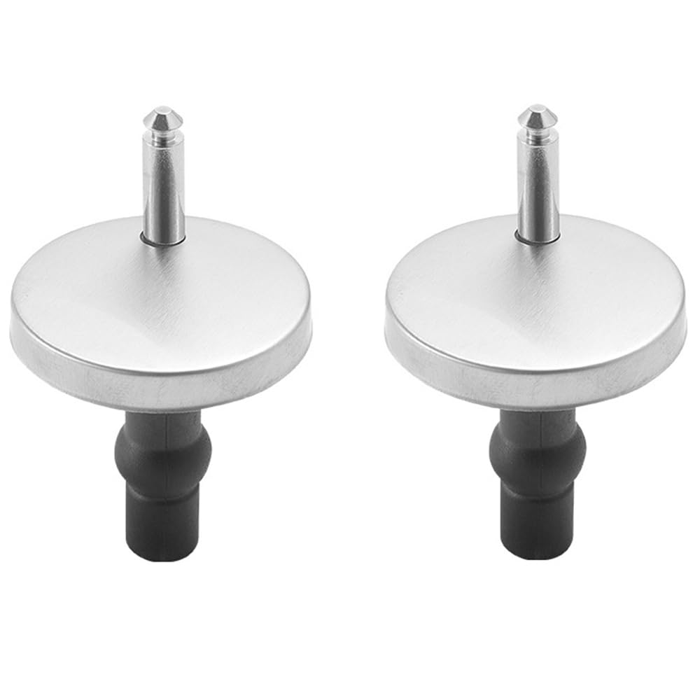 Toilet Seat Fittings, 2Pcs Quick Release Top Hinges Fittings Stainless Steel Toilet Seat Replacement Kit with Expansion Screws and Bolts, 55mm/2.16in Diameter