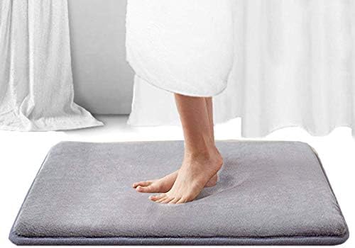 Memory Foam Bathroom Mat Non Slip Shower Rugs Soft Comfortable Absorbency Washable Quick Drying Bathroom Rugs Carpet 17 X 24 Grey Buy Online At Best Price In Uae Amazon Ae