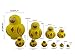 10pcs Cutie Lovely Adorable Mini Animal Theme Nesting Dolls Matryoshka Russian Doll Popular Handmade Kids Girl Gifts Toy Perfect Mother's Day Gift (Yellow Duck)