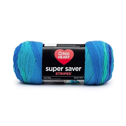 Red Heart Super Saver Garn, gestreift-cool