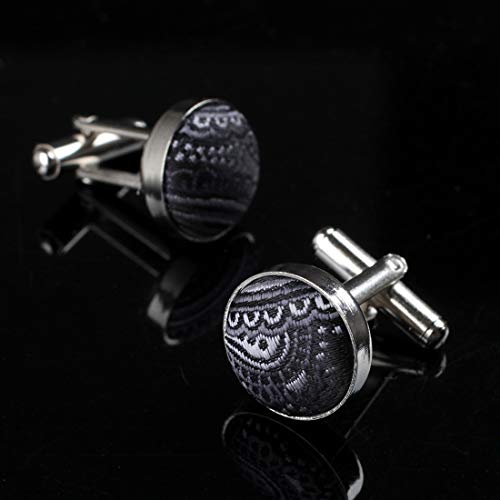 Dan Smith C.C.AD.C.002 Paisley Style Goods Stainless Steel Cufflinks 6 Pairs Available Series For Play - Thumbnail 4