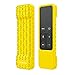 MoKo Silicone Case Compatible with Apple TV 4K/4th Gen Remote, Lightweight Shockproof Protective Cover with Non-Slip Silicone Fit Apple TV 4K Siri Remote Controller - Yellow