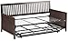 Mission Complete Wood Daybed with Link Spring and Trundle Bed Pop-Up Frame, Espresso Finish, Twin