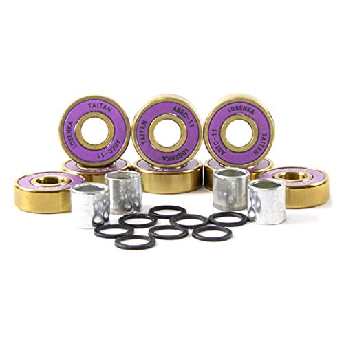 LOSENKA Professional Skateboard Bearings, Fancy Skateboard Bearings, Titanium Alloy Process Limit Skateboards,8-Pack - Thumbnail 6