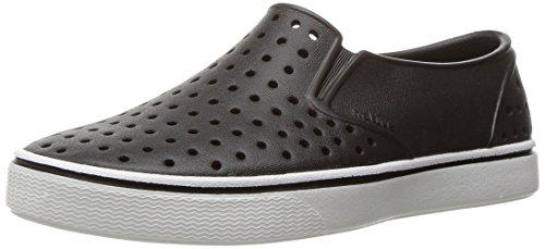 Native Kids Shoes unisex-kids Miles Water Shoe,jiffy black/shell white,11 Medium US Little Kid