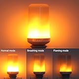 Uppel LED Flame Bulb Flame Light in 3 Modes Creative With Flickering Emulation E26/E27 Standard Base For Party Bars Holiday room