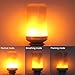 Uppel LED Flame Bulb Flame Light in 3 Modes Creative With Flickering Emulation E26/E27 Standard Base For Party Bars Holiday room