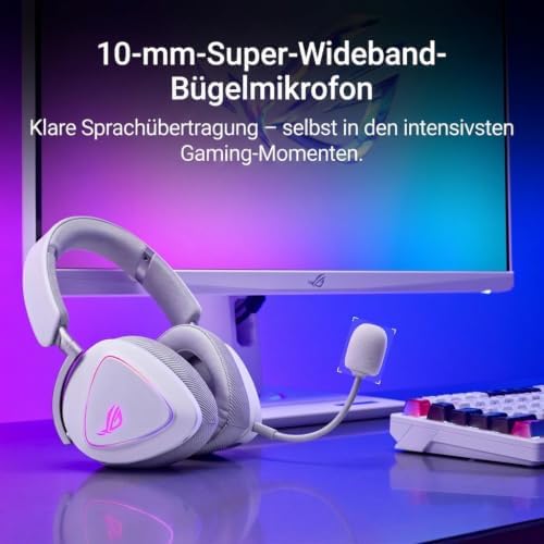 Delta II White kabelloses RGB Gaming Headset