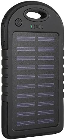 iBoost Solar Smartphone Power Pack Battery Charger, 2 USB Ports, Use with iPhone, Android, and Windows Phones, GoPro Camera, GPS Device, (Black)