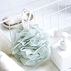 Bath Loofahs Sponge Shower Pouf Body Scrubber Ball 4 Pack Colors Exfoliate with Lathering Cleanse & Beauty Bathing…