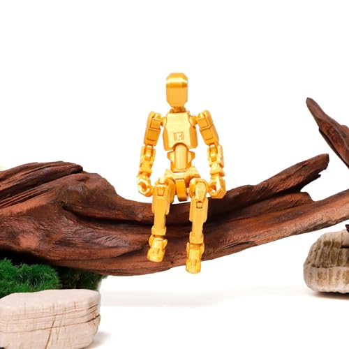 Titan 13 3D Printed Action Figure, Assembled Dummy 13 (Golden)