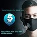 PM2.5 Dust Masks, Air Dust and Smoke Pollution Mask Reusable Washable with Adjustable Straps Air Filter Mask for Pollution Smoke Allergy Mask for Women Man (Black)