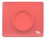 Silicone Placemat Bowl. No Spill, Strong Suction, Non-Skid Food Grade Silicone. BPA Free and FDA Approved. Great for Infants, Toddlers, Kids and Small Pets (Cats) by NomNom