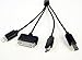 Gempion 4-in-1 Multiple Universal USB Charging Cable with 8-Pin Lighting / 30 Pin / Micro USB Ports - Black