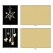 The Best Card Company Variety Pack of 10 Blank Christmas Greeting Cards with Envelopes (Not Gold Foil), Humor Holiday Assortment for Men and Women - Golden Holidays M6723XSB