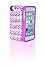 all in case - iPhone 5/5s Wallet Case - Card Holder - With Mirror and Attachable Strap - Chevron
