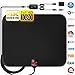 [Newest 2018] Amplified HD Digital TV Antenna with Long 65-80 Miles Range – Support 4K 1080p & All Older TV's for Indoor with Powerful HDTV Amplifier Signal Booster - 18ft Coax Cable/Power Adapter