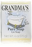 Grandma's Pure Lye Soap Bar - 6.0 oz Unscented Face