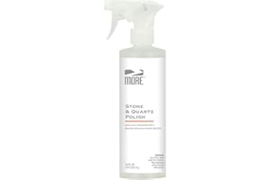 MORE SURFACE CARE MORE - Stone & Quartz Polish - For Granite, Marble, & Natural Stone Countertops - Spray & Wipe Streak-Free Polish - Water-Based Formula - Marble & Granite Polish - For Indoor & Outdoor Stone - 16 oz