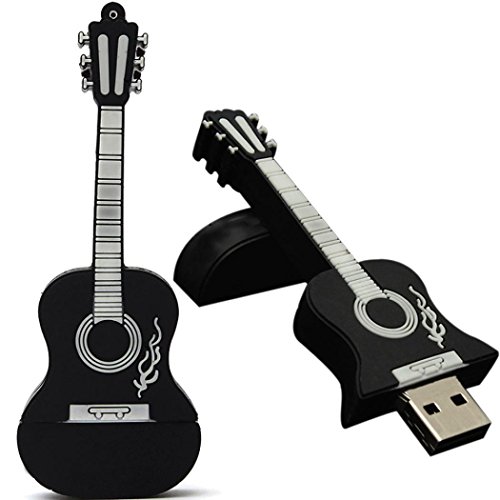 Bolayu 32GB U Disk Thumb Guitar USB 2.0 Metal Flash Memory Stick Storage Khaki