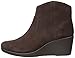 Crocs Women's Leigh Suede Wedge Boot, Espresso, 6 UK