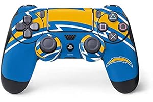 Skinit Decal Gaming Skin Compatible with PS4 Controller - Officially Licensed NFL Los Angeles Chargers Large Logo Design