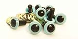 Sassy Bears 12mm Light Blue Safety Eyes for Bear, Doll, Puppet, Plush Animal and Craft - 10 Pairs