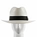 ULTRAFINO Trilby Straw Fedora Panama Hat