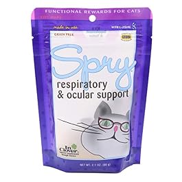 In Clover Spry Daily Respiratory and Ocular Support Soft Chews for Cats, with L-Lysine, Superfoods, and Prebiotics for a Strong Immune System