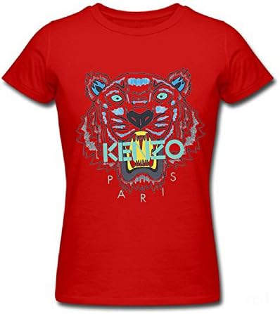 Ahhsywv Womens T-shirts Classic Style Kenzo Red Size S