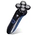 Bald Head Shaver, TURN RAISE 2 in 1 Electric Rechargeable Shaver 5 Headed Flex Shaver Special Design for Head Shaving and Face Shaving (Improve Quality, Strictly Testing One by One)