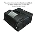 Outspot Bolsa de entrega 16″ - 18″ para delivery de pizza, libre de humedad, color negro, poliéster, aislante, capacidad para muchas cajas de pizza.