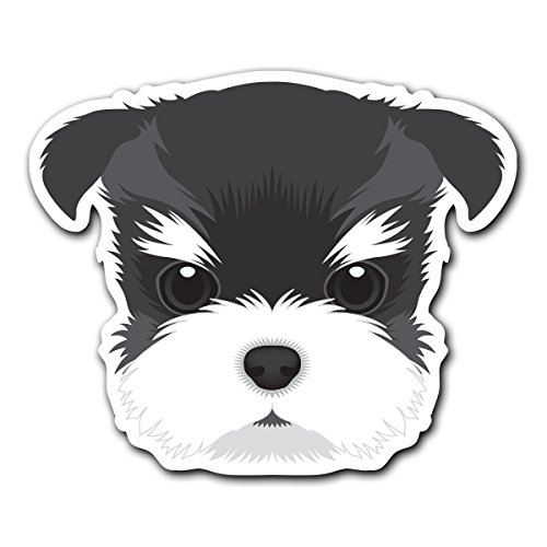 Schnauzer - [CUSTOMI] Dog Breed Decal Sticker for Car Truck Macbook Laptop Air Pro Vinyl