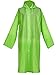 Mudder Adult Portable Raincoat Rain Poncho with Hoods and Sleeves (Green)