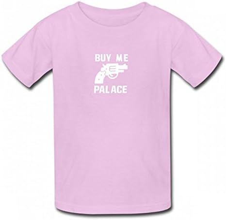 LNZUYD Buy Me Palace Skateboard Fashion Tshirt Printed Cotton T-Shirts Tops Logo Kid Tee Pink