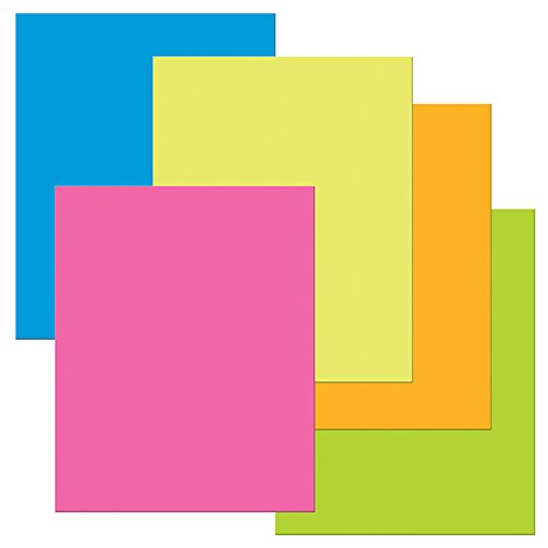 Pacon PAC53051 Heavy Poster Board, 22" x 28", Neon Colors, 25 Sheets