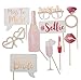 Party Birds Bachelorette Bridal Shower Photo Booth Props (10 Fully Assembled Props)