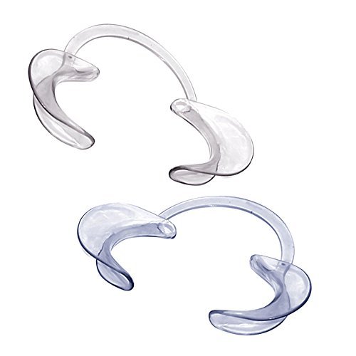 4 Pcs Disposable C-Shape Dental Lip Cheek Retractor Mouth Opener for Home Dentistry Size M Random Color