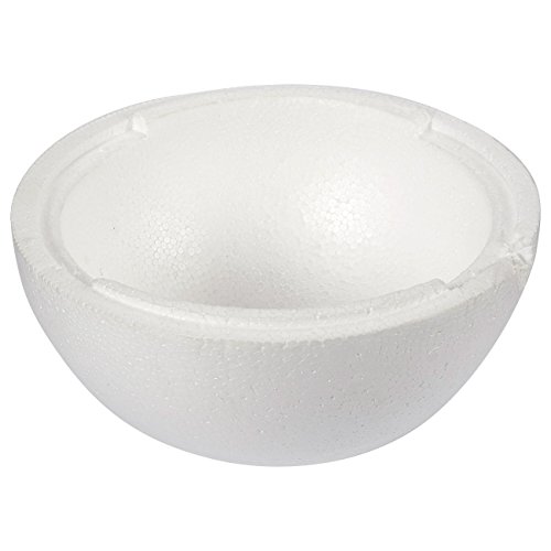 Juvale Half Sphere Foam Ball - Versatile DIY Craft Supply - Easy Customization of Foam Balls for Crafts & Art Supply for Floral Arrangements - Pack of 1, 12 x 12 x 6 in, White