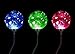 Solar Lights Outdoor,Oak Leaf Glass Ball LED lights for Garden,Patio,Yard,Home,Changing Color,2 Pack