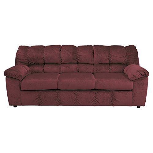 Ashley Furniture Signature Design Julson Contemporary Sofa Burgundy