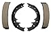 ACDelco Gold 17774B (88997311) Bonded Rear Drum Brake Shoe Set
