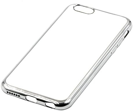 Charm sonic for iPhone 6, iPhone 6S case, protective Apple cover, crystal clear, Soft Gel Plating TPU Case.(Silver)
