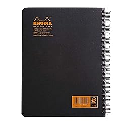 Rhodia Efficient Meeting Notebook, Black 8.25" x