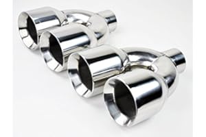 Chevy Corvette C6 05-13 Dual 4" Quad Staggered Stainless Steel Exhaust Tips