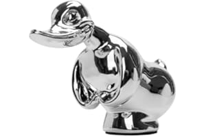 Black Hat Products Chrome Angry Duck Hood Ornament, Truck Exterior Accessory with Mounting Bolts