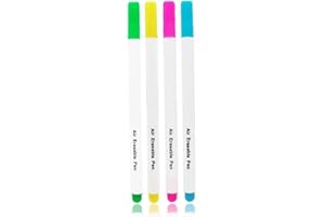 Water Soluble Pens 4Pcs Erasable Fabric Marker Pens For Cloth Marker Sewing Stitch Embroidery Tool Attractive