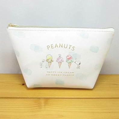 Amazon Peanuts ピーナッツ Snoopy スヌーピー サマーシリーズ フラミンゴ アイスクリーム 舟形ポーチ アイスクリームアップ スヌーピー ポーチ