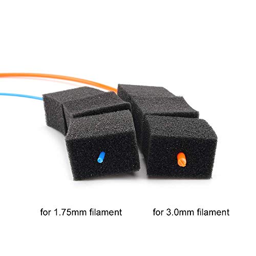 FYSETC 3D Printer Filament Cleaner Block Rubber Foam Filters for Diameter 1.75 3.0mm ABS, PLA, Wood, Other 3D Printing Filaments
