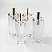 4PCS 4Inch/100mm Sofa Legs Clear Furniture Feet Acrylic Bench Legs Modern Cabinet Cupboard Coffee Table Legs Couch Feet Storage Shelves Sideboard Buffets Legs Glass Footstool Legs